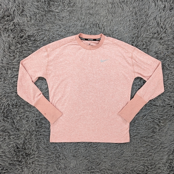 Nike Tops - Nike Shirt Women's Small Pink Running Long Sleeve Stretch Dri Fit